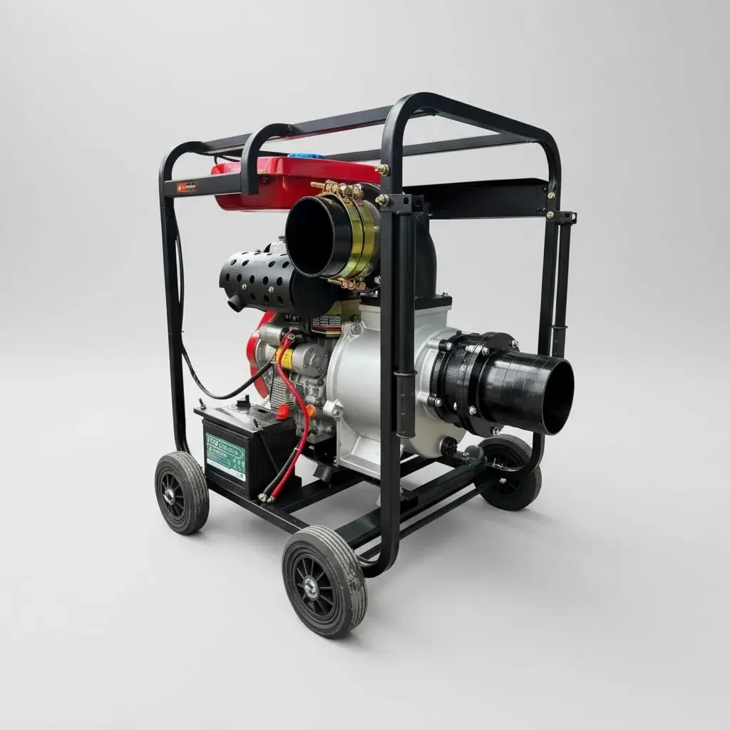 Motobomba Caudal Autocebante 6" Pulgadas Diesel Acpm 10hp