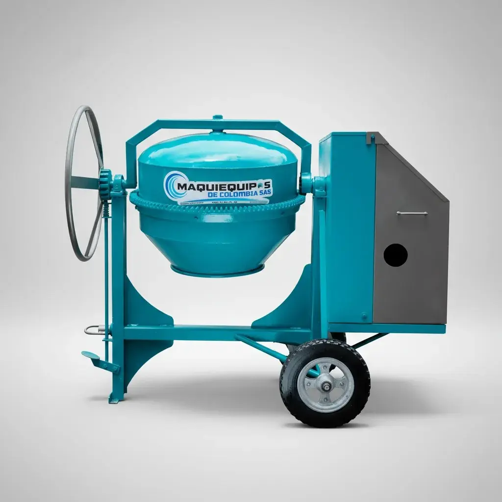 Mezcladora de concreto medio bulto trabajo pesado (GASOLINA HONDA)