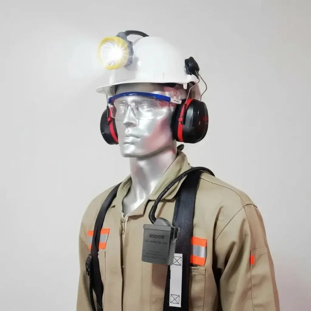 Linterna minera recargable led alta potencia larga autonomía