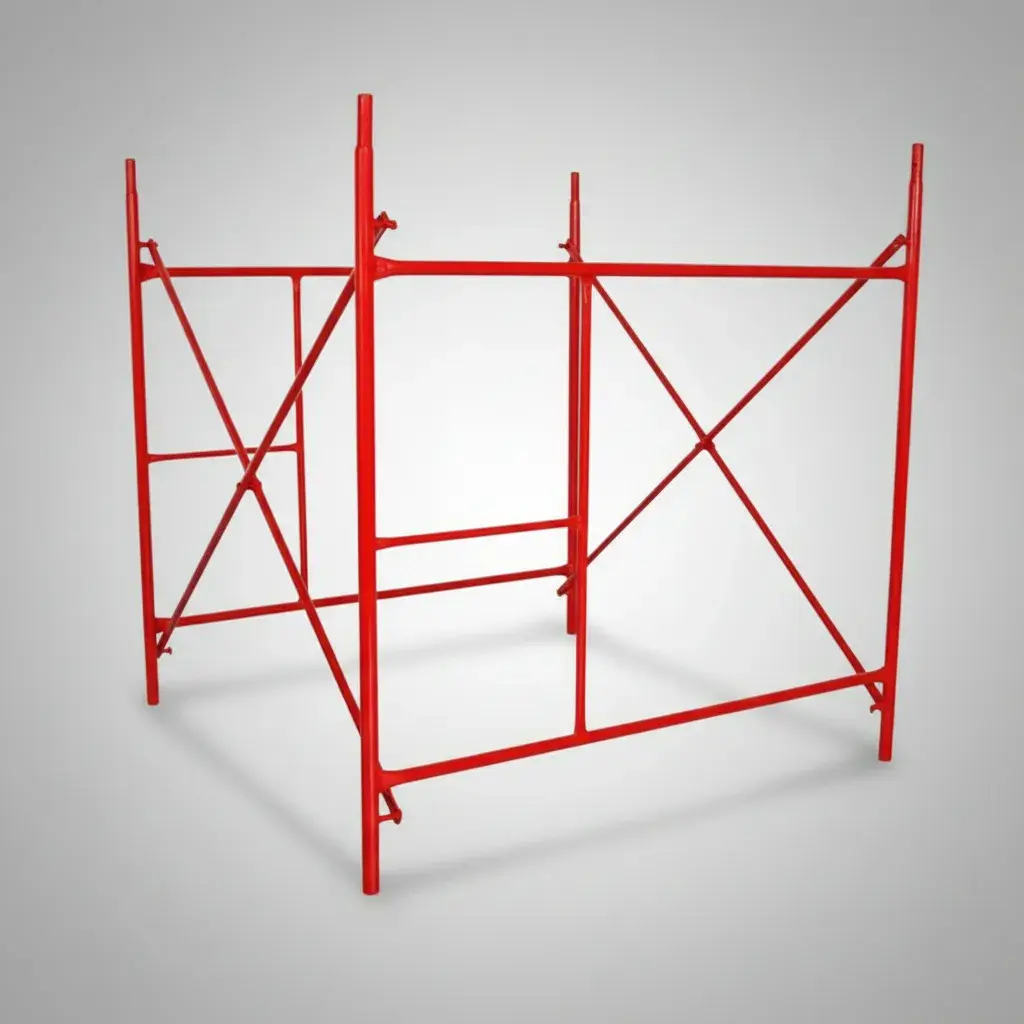 Sección de andamio tubular completo